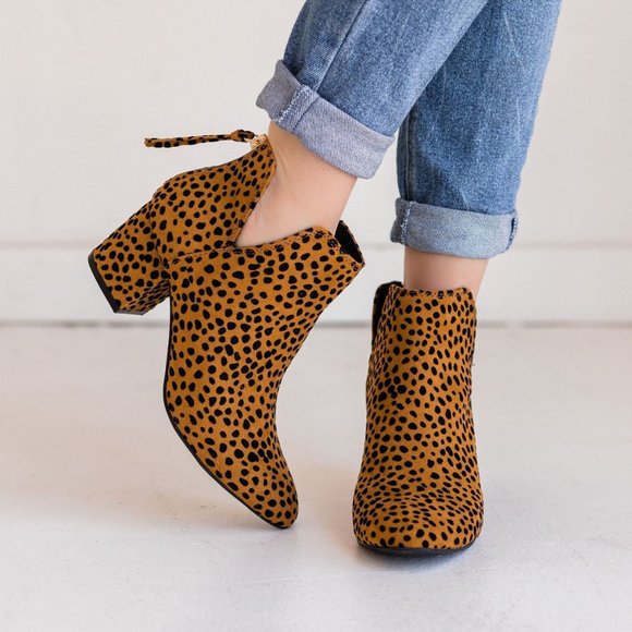 Qupid Shoes - Qupid | NWT Leopard Skipper Ankle Boot
